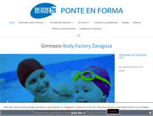 Tablet Screenshot of bodyfactoryzaragoza.es